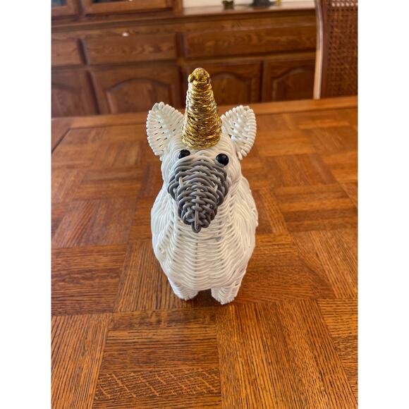 Pottery Barn Kids Woven pencil holder unicorn - Picture 3 of 7